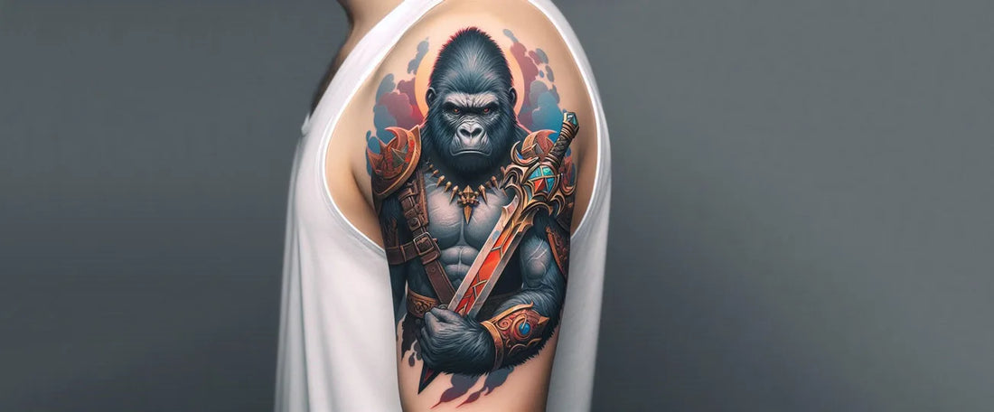 Gorilla tattoo design