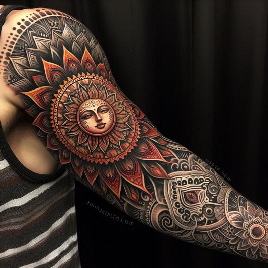 Radiant Sun Tattoo Ideas: A Symbol of Energy, Life, and Transformation