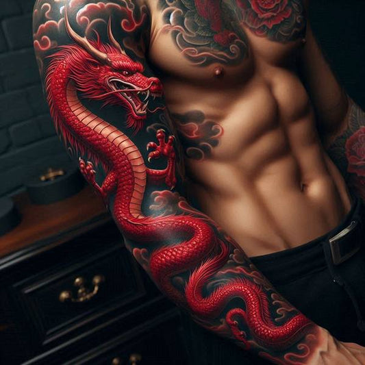 Menacing Red Dragon Tattoo Ideas For Those Who Can Tame The Beast