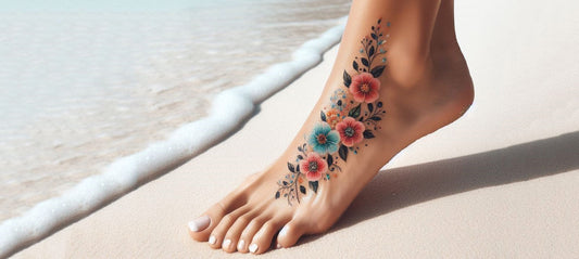 108 Elegant Foot Tattoo Designs For Women To Stay In Groove
