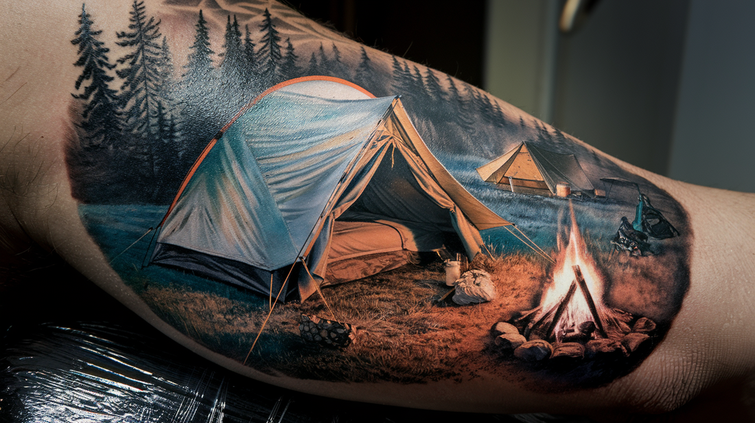 Comfy Camping Tattoo Ideas To Dive Into The Exciting World Of Nature
