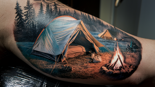 Comfy Camping Tattoo Ideas To Dive Into The Exciting World Of Nature