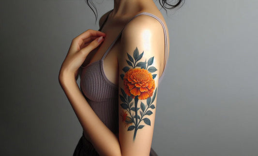69 Outstanding And Meaningful Marigold Tattoo Ideas With Rays Of Hope!