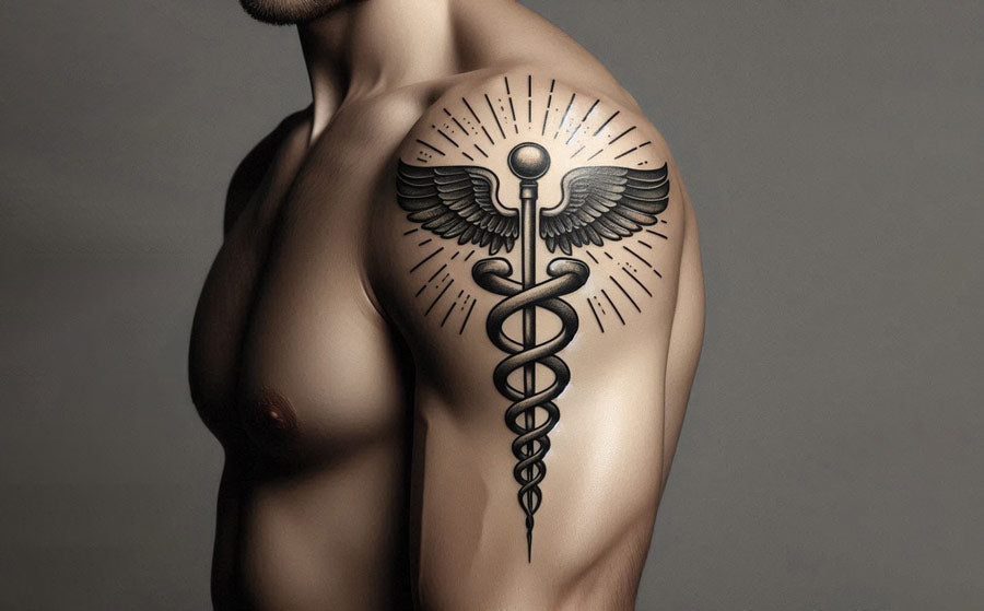 39 Meaningful Caduceus Tattoo Ideas To Feel Inspired!