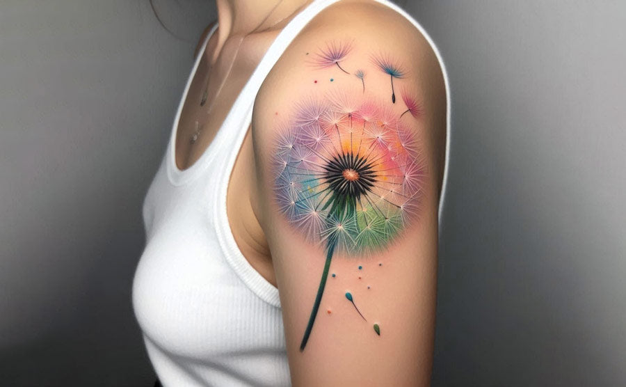 60 Fundamentally Strong Ideas For Dandelion Tattoos With Meaningful Interpretations!