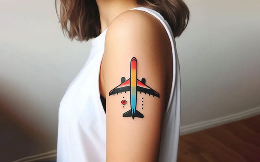 70 High-flying Ideas For Airplane Tattoos That Add More Sweetness To The Meaning Of Independence!