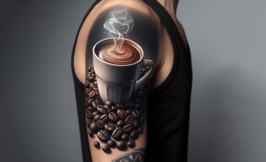 46 Pacifying Ideas For Coffee Tattoos Acting As A Means Of Peace And Love!