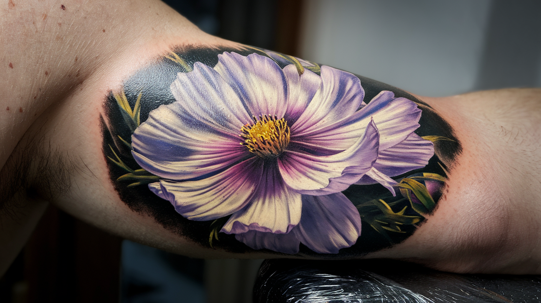 52 Captivating Cosmos Flower Tattoo Ideas To Express Your Hidden Emotions!