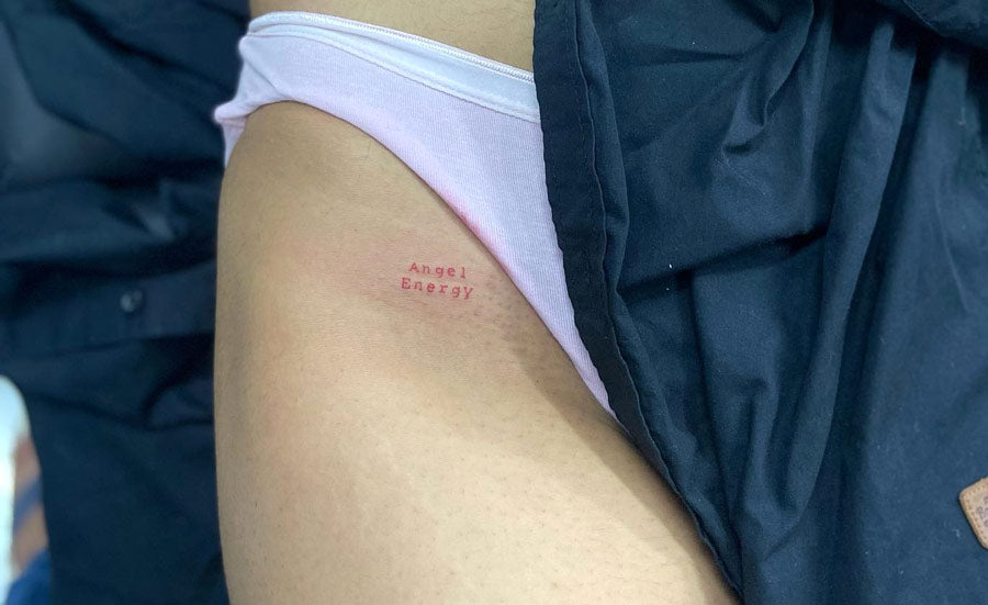 Bikini Line Tattoo idea