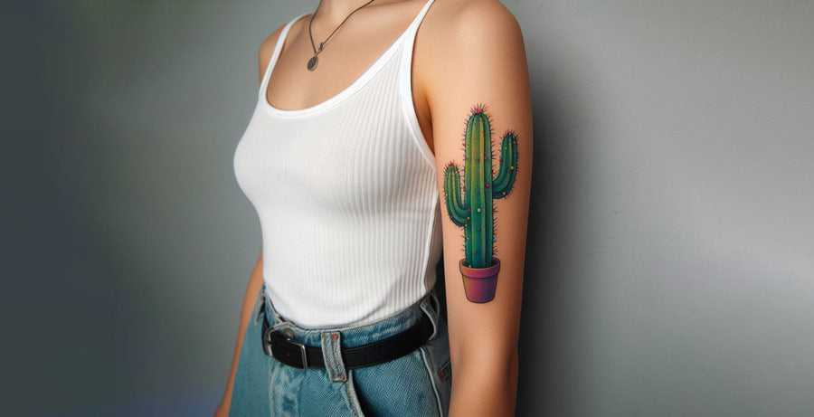 Cactus tattoo idea