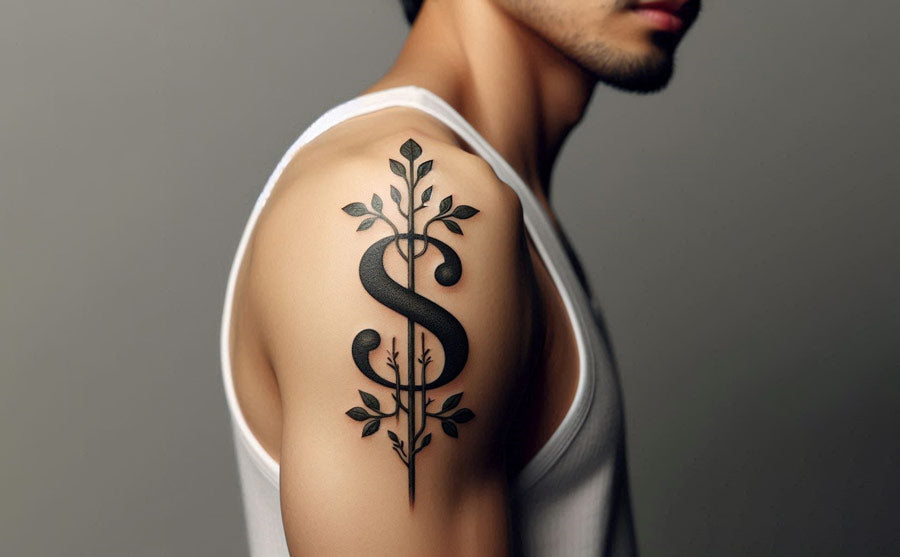 Dollar sign tattoo idea