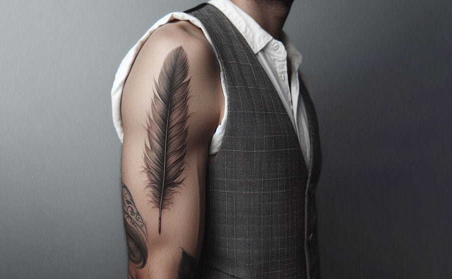 Feather tattoo idea