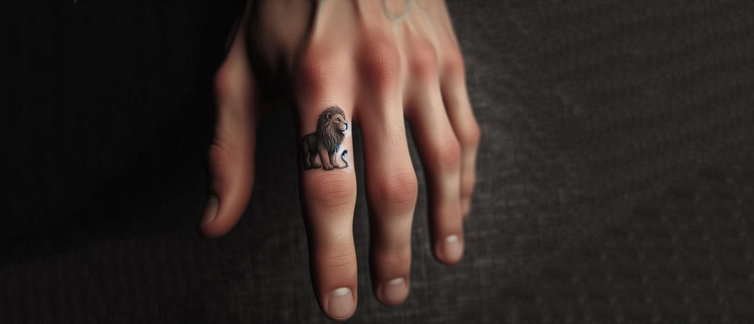 Finger tattoo design for men