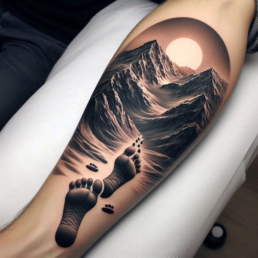 Footsteps Tattoos: Symbolizing the Journey, Progress, and Personal Growth