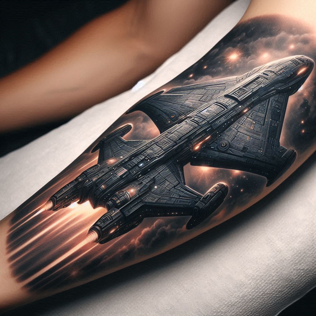 Spaceship Tattoos: A Cosmic Journey Through Ink