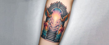 57 Glorious And Meaningful Gates of Heaven Tattoo Ideas To Dispel The ...