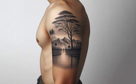 Landscape tattoo idea