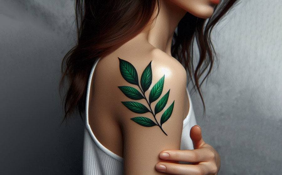 Leaf tattoo idea