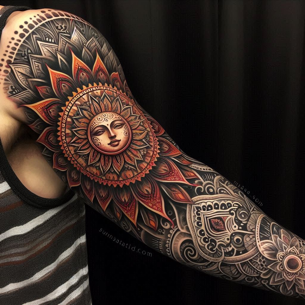 Radiant Sun Tattoo Ideas: A Symbol of Energy, Life, and Transformation