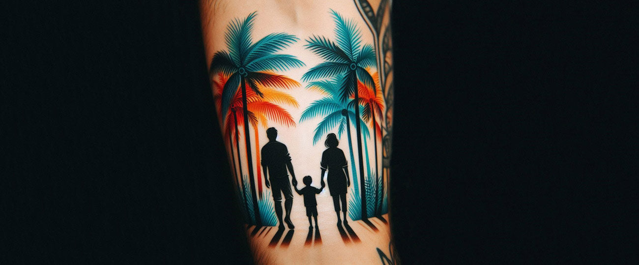 Crown Mom Dad Tattoo Waterproof Men and Women Temporary Body Tattoo –  Temporarytattoowala