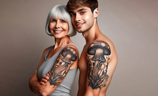 Mom and son tattoo