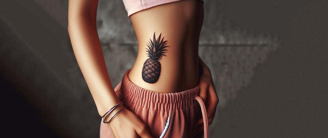 Pineapple tattoo design