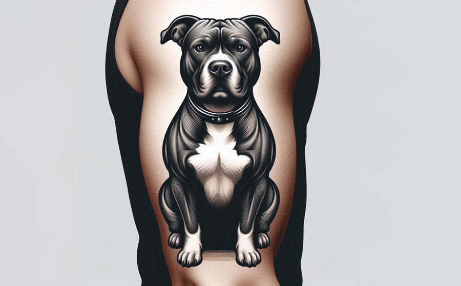 Pitbull tattoo idea