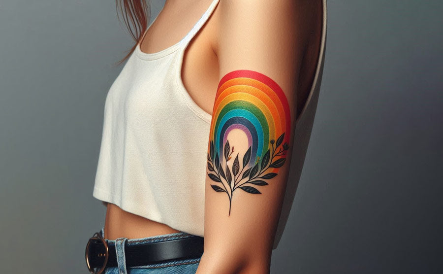 Rainbow tattoo idea