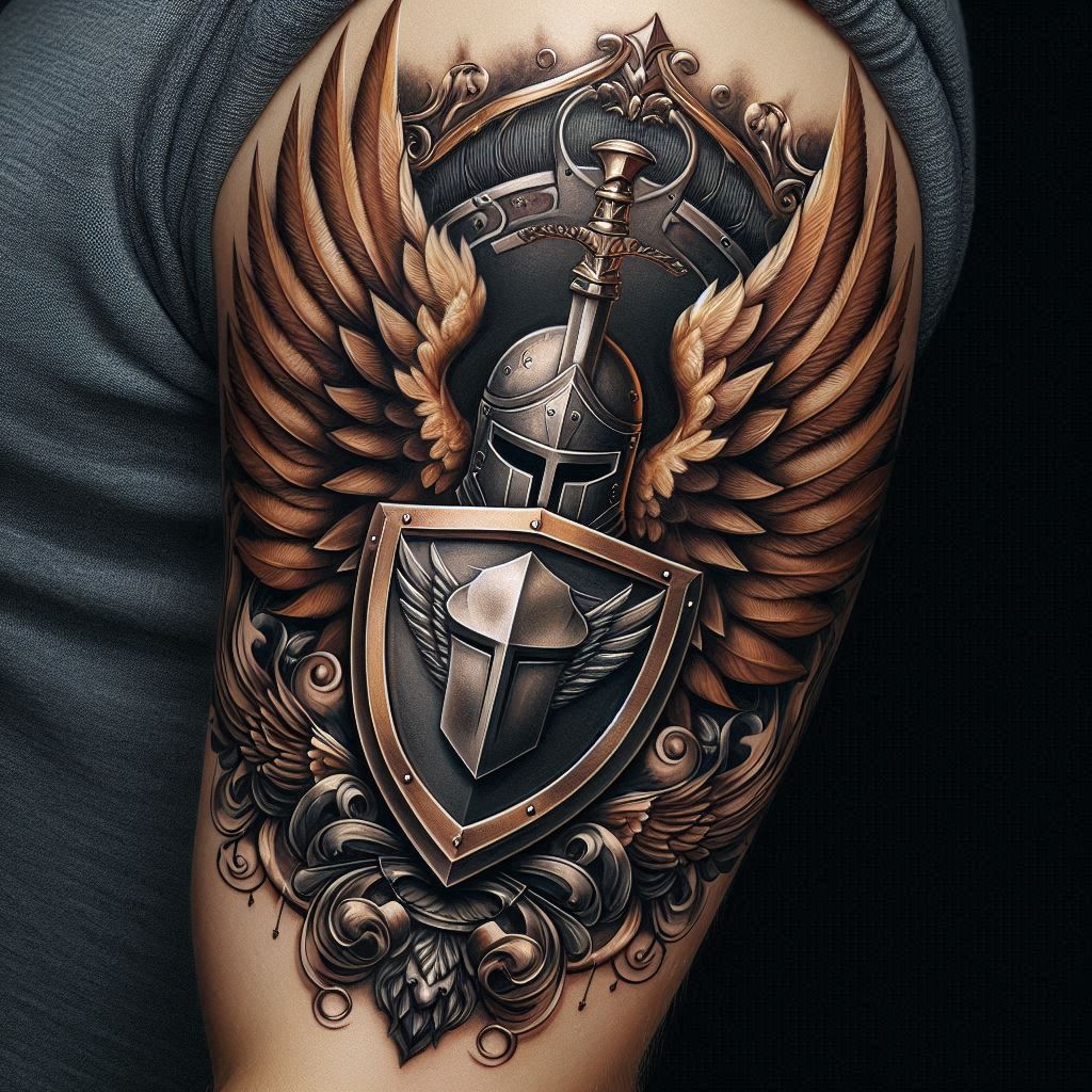 Shield Tattoo Ideas: Symbolizing Strength, Protection, and Honor