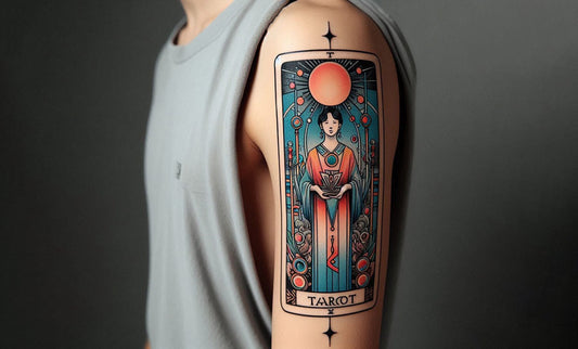 Tarot card tattoo idea