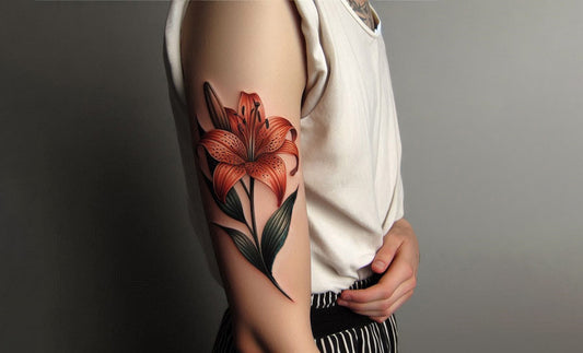 Tiger lily tattoo idea