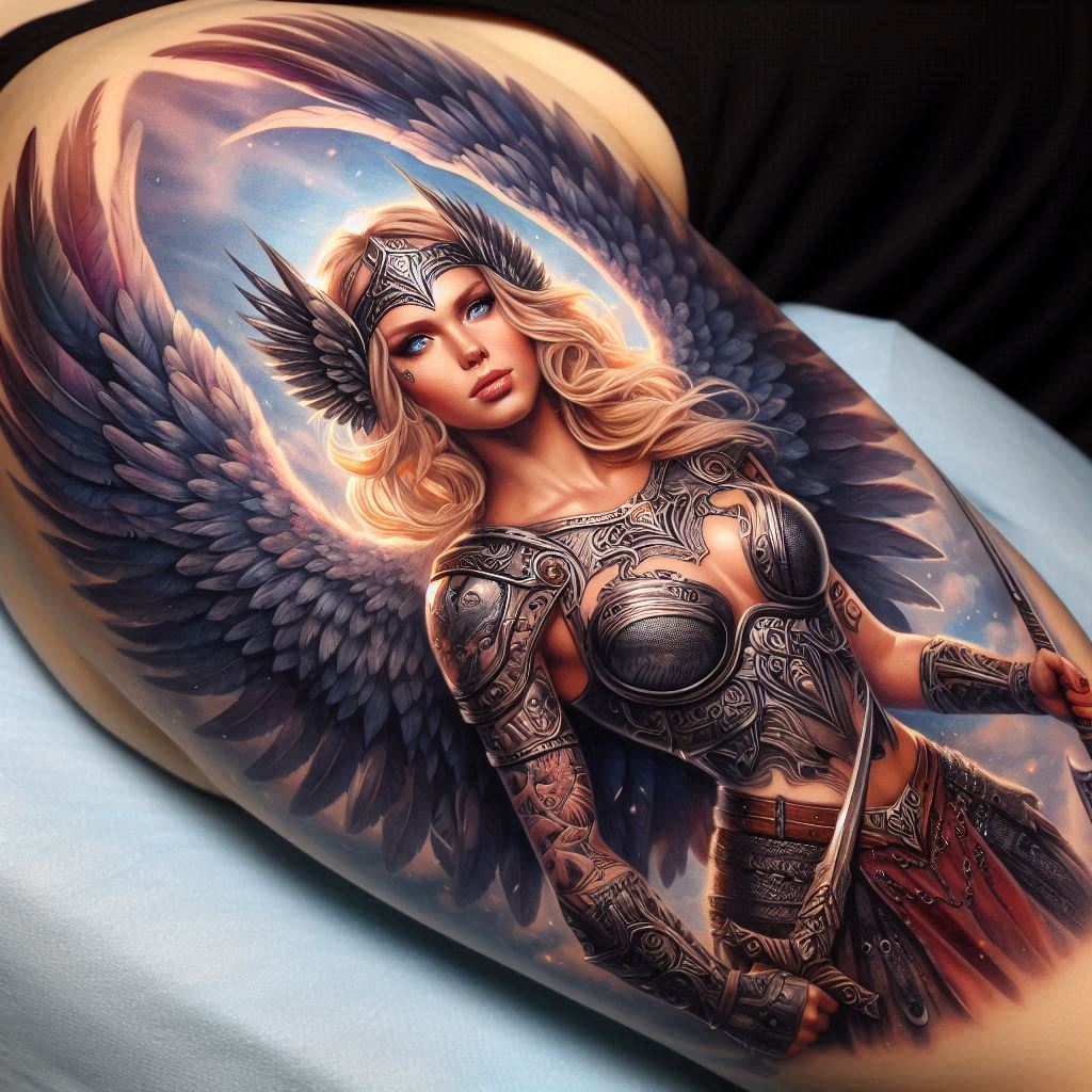 Valkyrie Tattoos: Embracing Strength, Honor, and the Spirit of the Warrior
