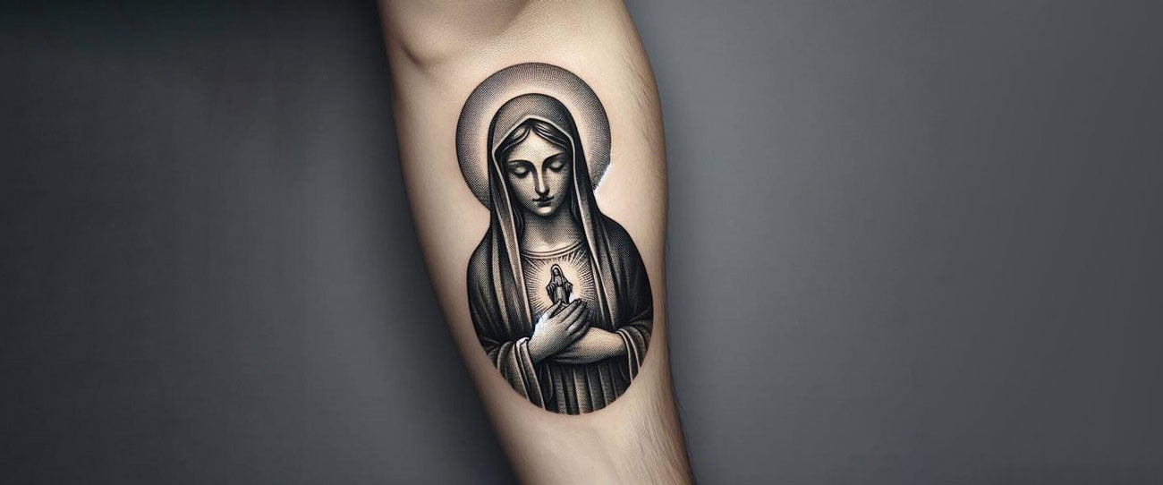 165+ Spectacular Virgin Mary Tattoos With Meaning (2022) - TattoosBoyGirl | Mary  tattoo, Tattoos, Virgin mary tattoo