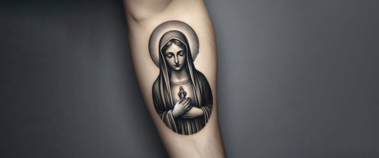 Virgin Mary tattoo idea