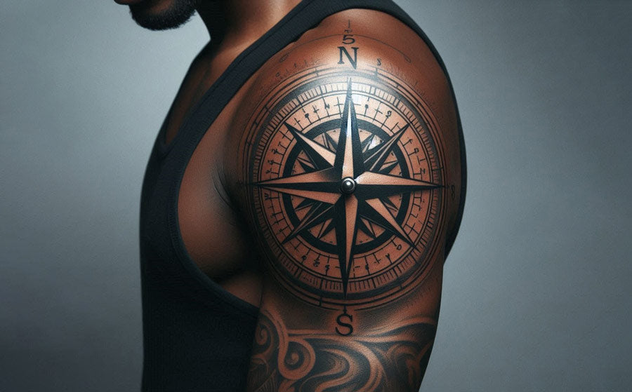 108 Enlightening And Meaningful Ideas For Compass Tattoos That Describe The Journey Of Life!