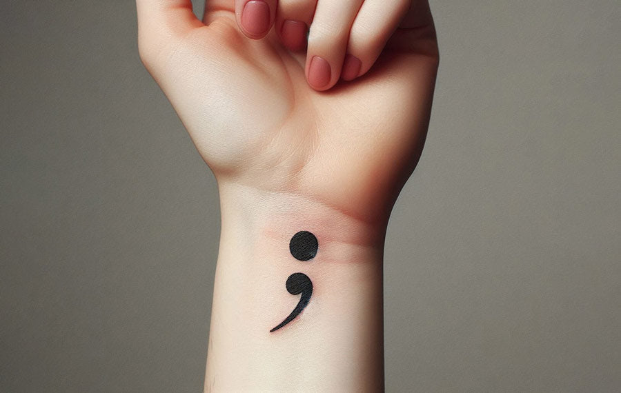 114 Stunning Semicolon Tattoo Ideas To Live Life To The Fullest