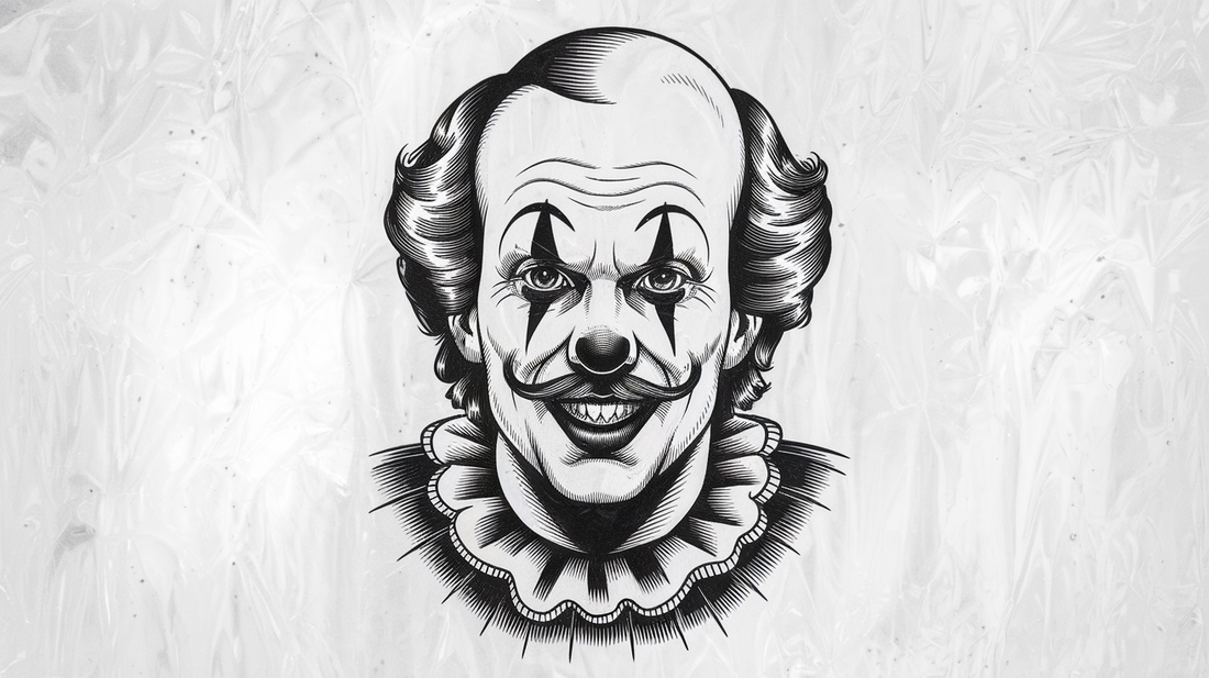 Clown tattoo design