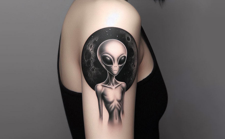 47 Mysterious Alien Tattoo Ideas And Meanings To Overcome Your Fears