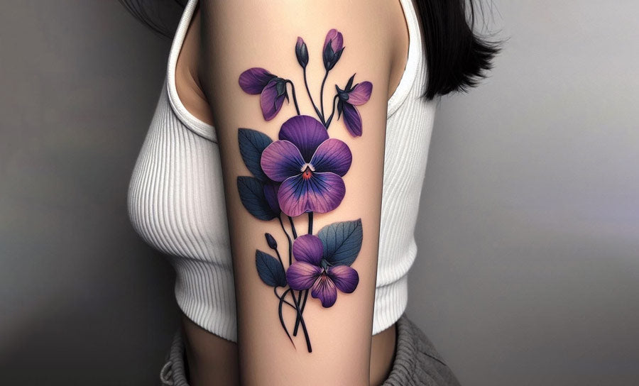 55 Indulging In Breathtaking Ideas Of Meaningful Violet Tattoos!