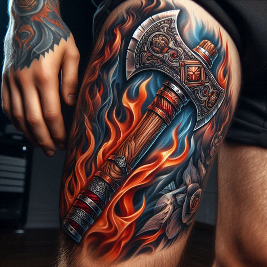 Axe Tattoo Ideas: Symbolizing Strength, Power, and Battle