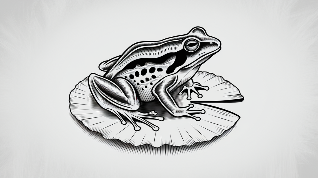 Frog tattoo design