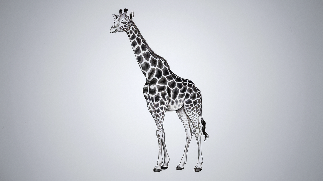 Giraffe tattoo design