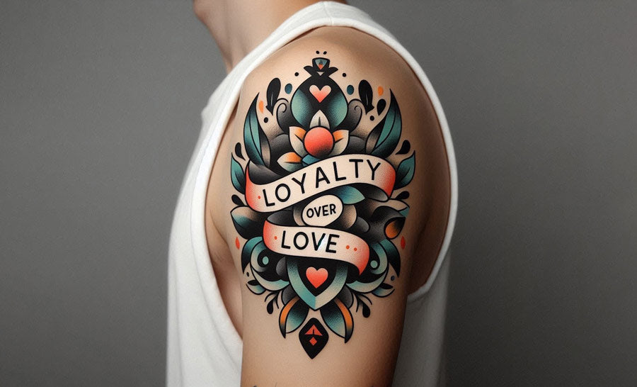 loyality over love tattoo idea