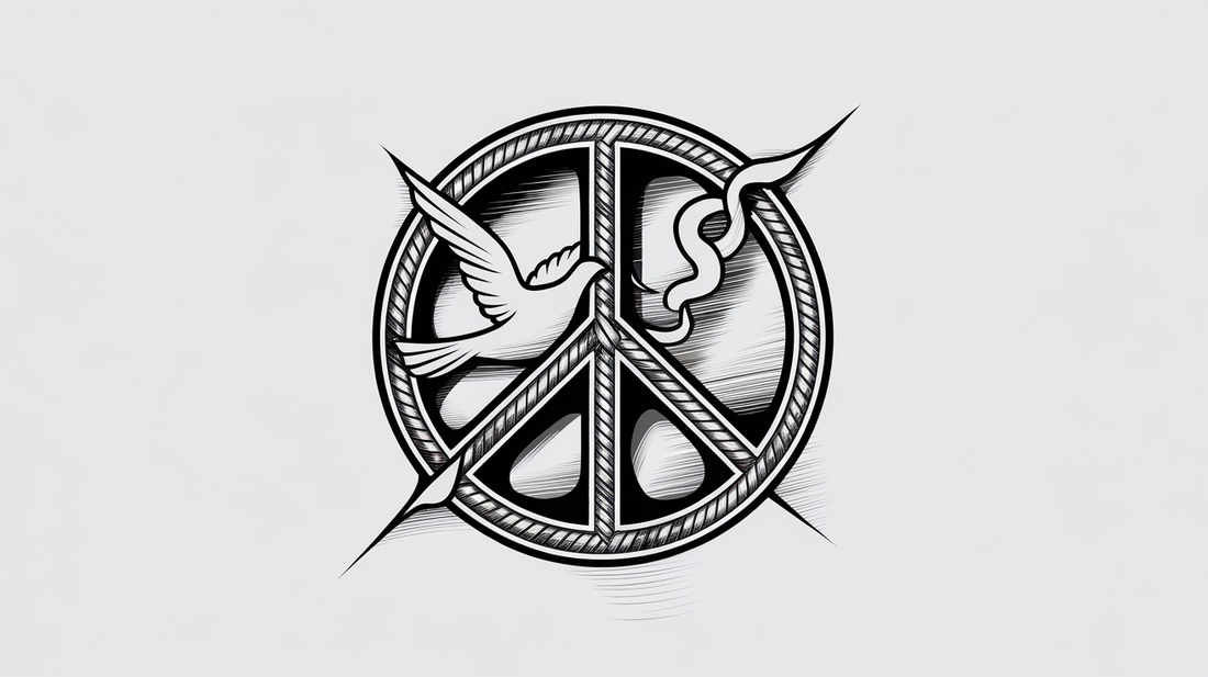 Peace tattoo design