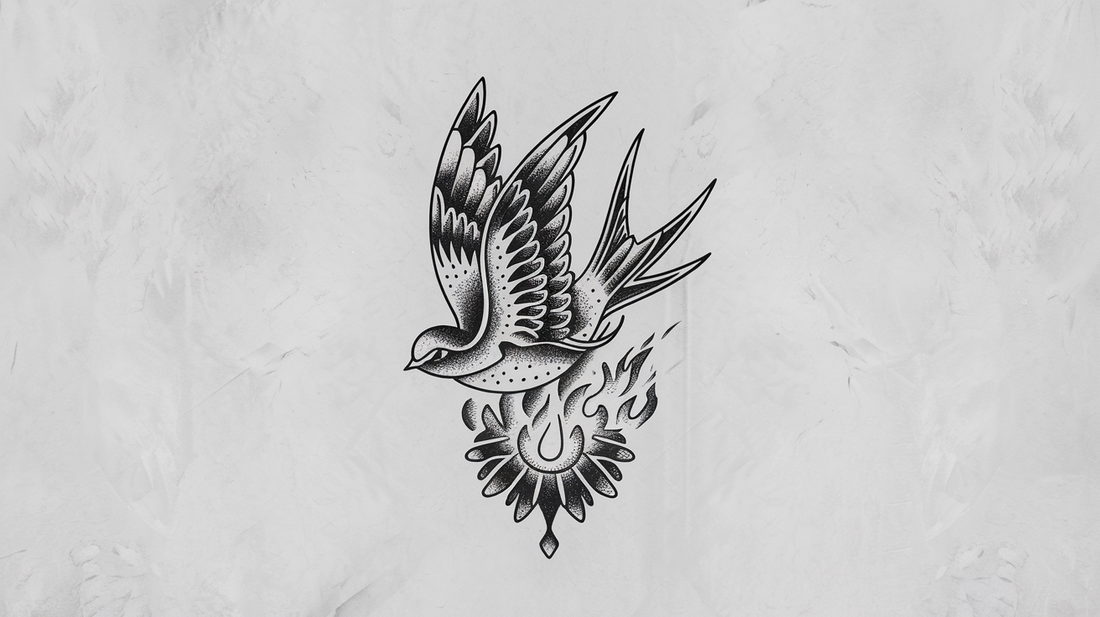 Swallow tattoo design